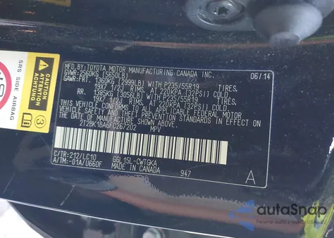 2015 Lexus Rx 350 из США, поврежденный, VIN 2T2BK1BA6FC267202